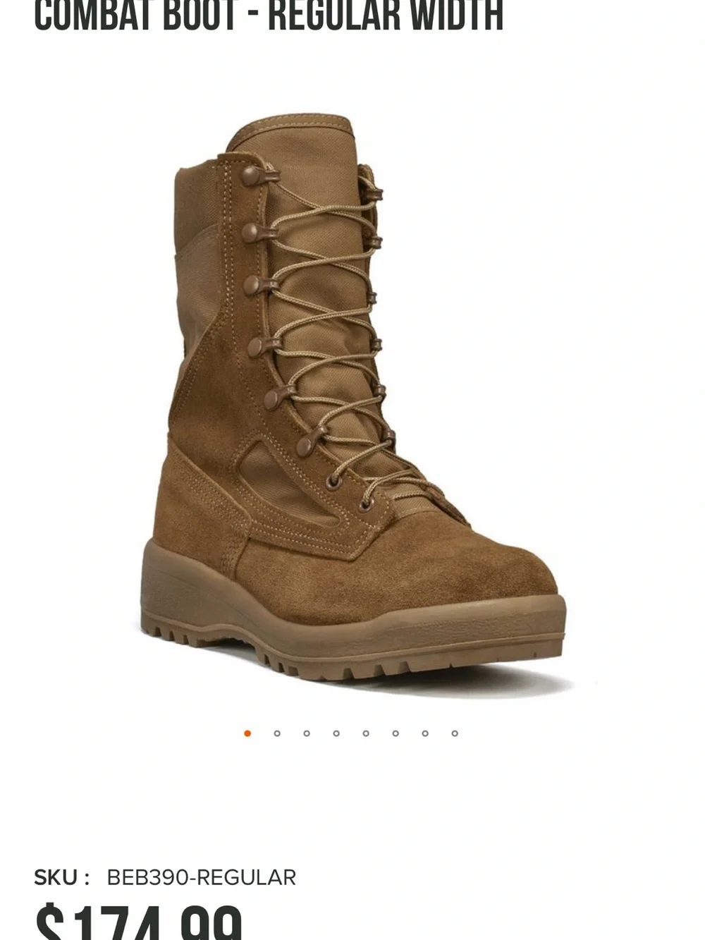 Men's Tactical Lace-Up Boots - Brown